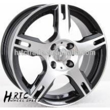 HRTC fundición Rueda de aleación 15inch neumático negro llantas para suv